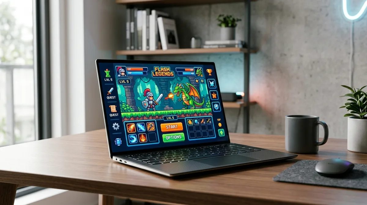 Jeu gratuit flash : jouer sans Flash Player sur navigateur en 2026